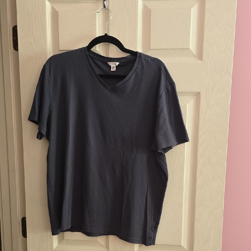 Calvin Klein Navy V-Neck T-Shirt